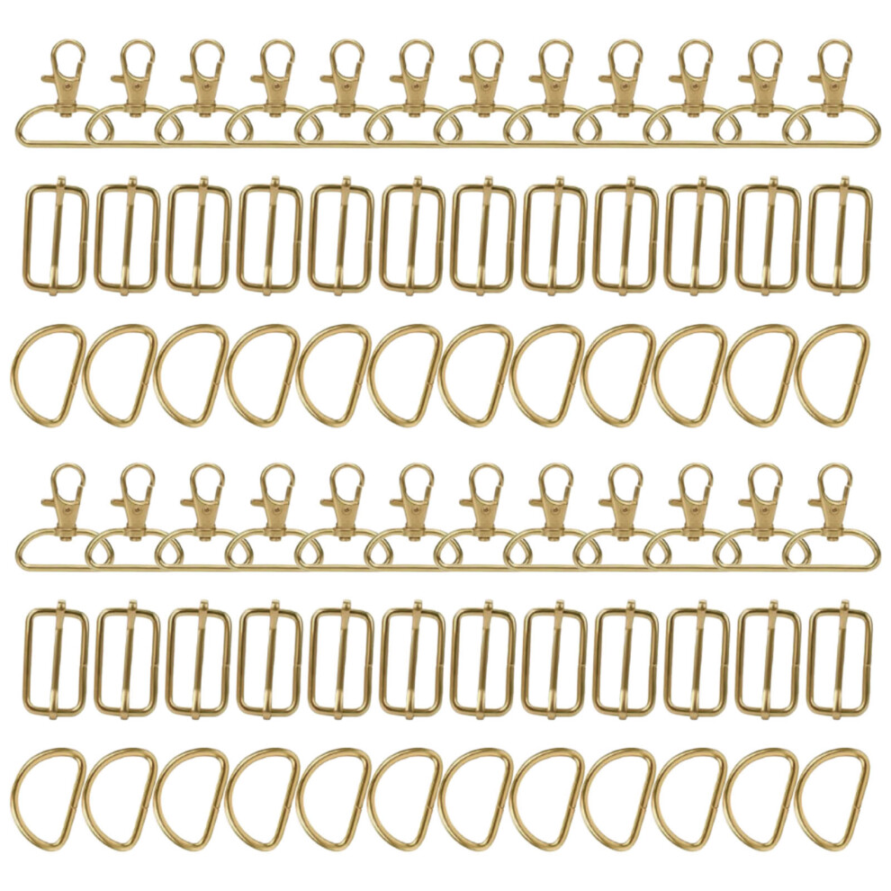 72X 32Mm Swivels Carabiner Keychain Metal Snaps Hooks D Rings 7751000035693
