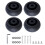 4Pcs 40x18mm Suitcase Wheels Replacement Black Luggage Wheels 1
