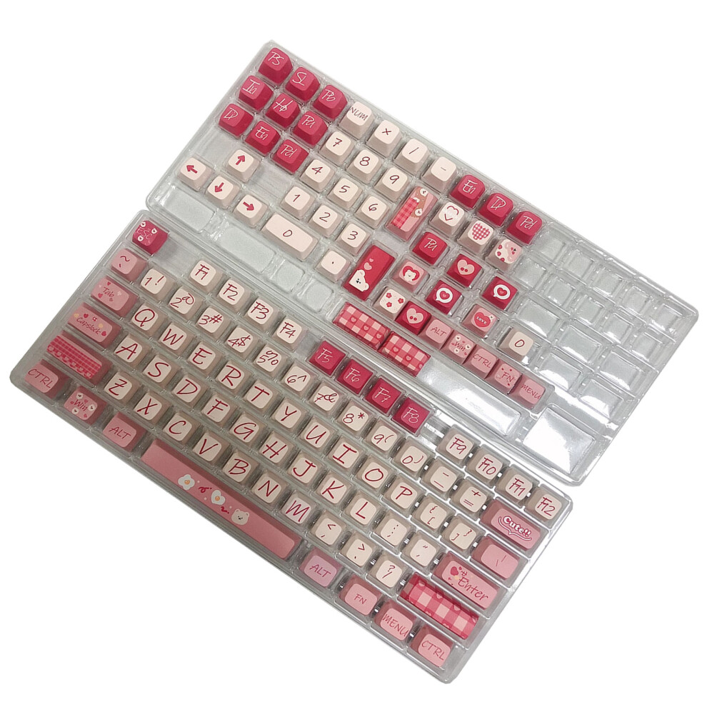 126 Keys Pbt Chocolate Bear Keycaps Mda Profile Keycap For 7751000035945