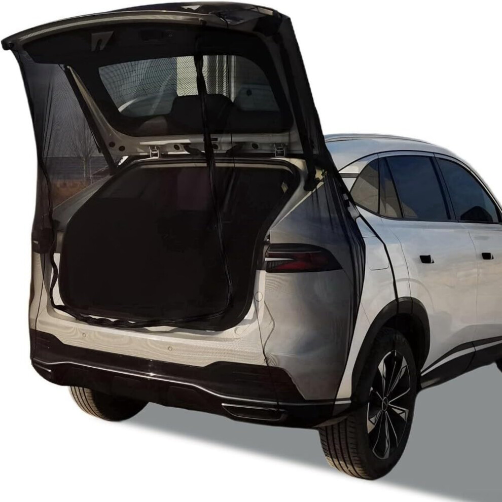 Suv And Mini Van Tailgate Mesh Screen - Polyester Ventilation And Protection For Car Camping, Rear Use, Universal Fit 9016109841223