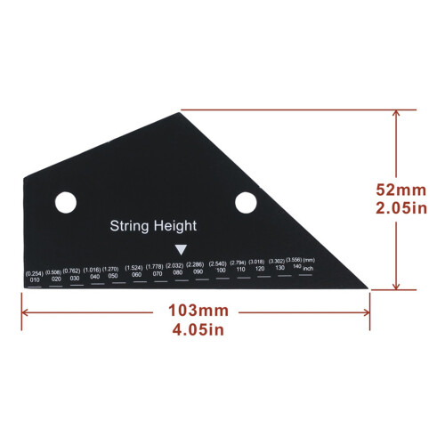 Guitar String Height Ruler String Action Gauge Ruler Guitar Set 2