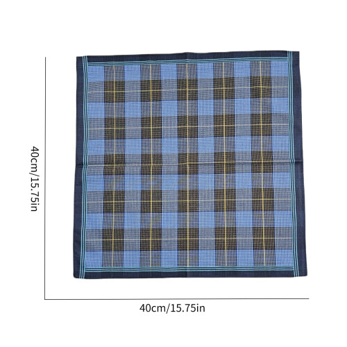 40x40cm Lattice Pattern Handkerchief for Adult Multiple 2