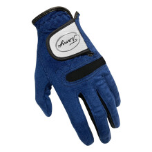 Golf Gloves for Left and Right Hand, Breathable Microfiber, Antislip Sports Gloves, Soft Fabric, Blue, Size 27