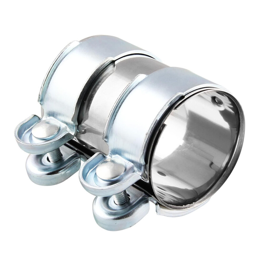 Heavy Duty Stainless Steel Exhaust Pipe Joiner Connector Hose Clamp 2.5 Inch For Automotive Turbo Exhaust Systems 6447073668302