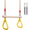 Kids Trapeze Bar with Gym Rings for Climbing Frame 1