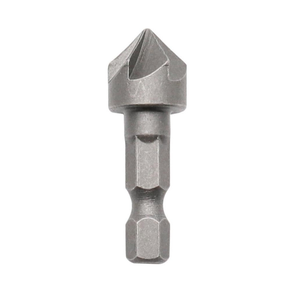 Hexagonal Shank Six Chamfering Tool 6-Flute Countersink Drill For Carpentry 90-Degree Burr Removal Model Y6o0 9084446897333