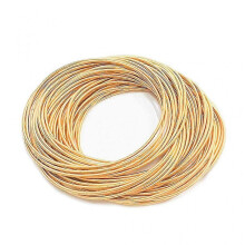 (Gold-color) Bohemian Style Spring Bracelets Set for Women, Simple and Inspiring, 50 Pieces