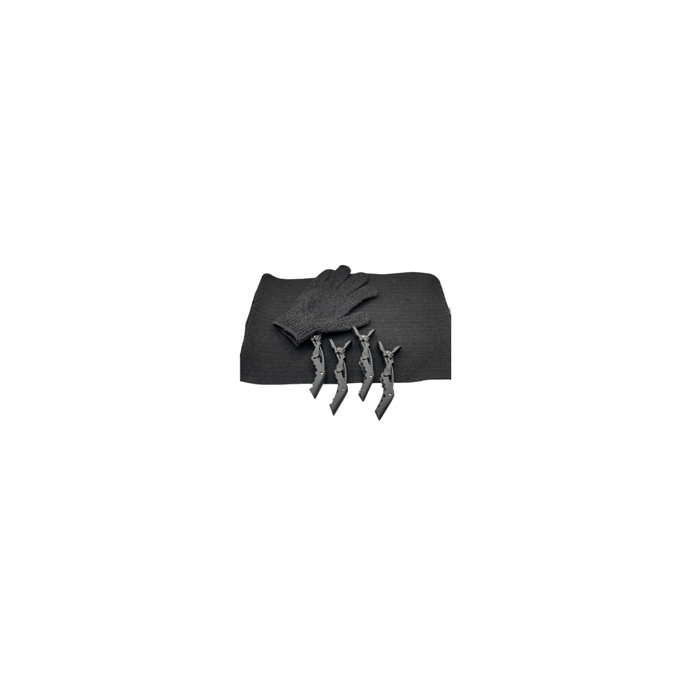 Photos - Hair Pin / Headband / Elastic Hair Tie Heat Resistant Mat, glove and clips for use with Hair Straighteners