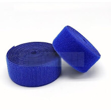 Sew-on Tape Hook Heavy Duty Hook and Loop Tape 3.8cm x 1m Royal Blue Nylon Fabric Non-Adhesive Sew On Strips