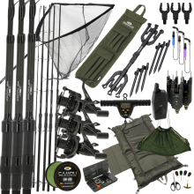 NGT Deluxe 3 Rod Profiler Carp Fishing Set Up