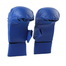 Karate Boxing-Handschuhe mit Daumenschutz für Kampfkunsttraining Blau, M-Größe