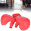 Boxhandschuhe mit Daumenschutzhülle, PU+EVA, Blau/Rot, M/L 8