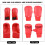 Boxhandschuhe mit Daumenschutzhülle, PU+EVA, Blau/Rot, M/L 4