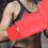 Boxhandschuhe mit Daumenschutzhülle, PU+EVA, Blau/Rot, M/L 16