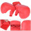 Boxhandschuhe mit Daumenschutzhülle, PU+EVA, Blau/Rot, M/L 10