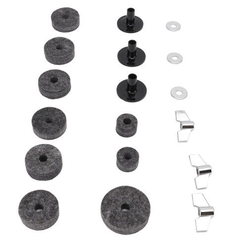Drum Kit Non Slip Felt Pad Set Wing Nuts Stand 1