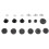 Drum Kit Non Slip Felt Pad Set Wing Nuts Stand 5
