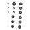 Drum Kit Non Slip Felt Pad Set Wing Nuts Stand 10