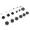 Drum Kit Non Slip Felt Pad Set Wing Nuts Stand 9