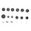 Drum Kit Non Slip Felt Pad Set Wing Nuts Stand 6