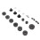 Drum Kit Non Slip Felt Pad Set Wing Nuts Stand 7