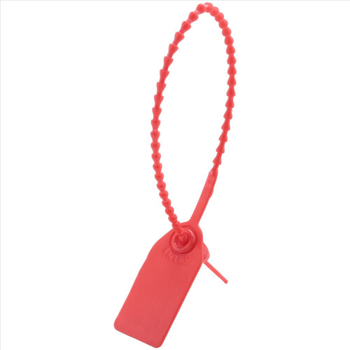 100 Plastic Tamper Seals, Numbered Zip Ties Tags, Disposable 250mm B 1