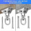 Heavy Duty Stainless Steel Ceiling Hook, Hanging Hook, 4 Set Screws 1