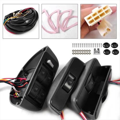 12V universal Crescent elfönsterbrytarsats för bil 1