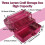 Glitter Pink & Craft Tool Storage Box, Stackable Carry Tackle Box 3