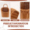 Kitchen Storage Basket with Handle Woven Hanging Baskets L 7