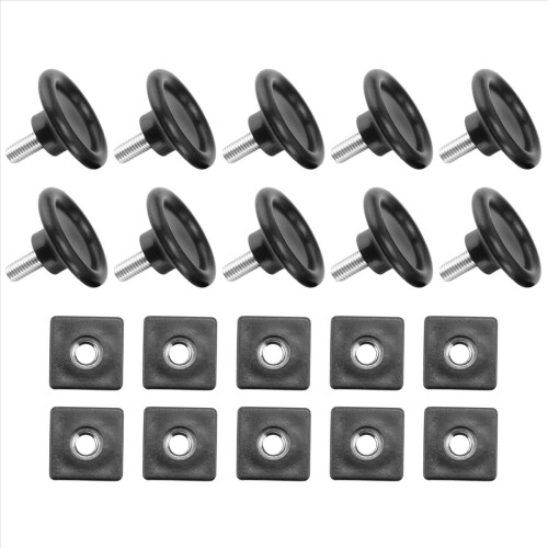 45mm Base Adjustable Leveling Foot 25mmx25mm Square Tube Insert Kit 2