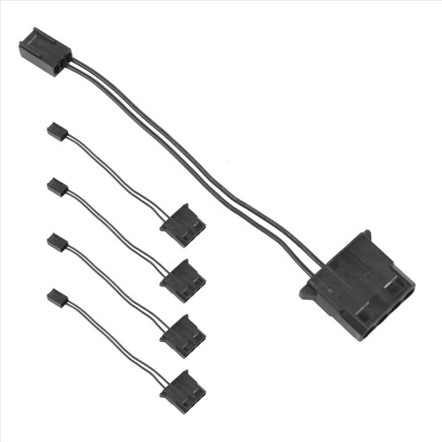 5Pcs IDE to 3 Pin Fan Power Cable PC Cooling Convertor Cable 1