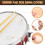 6 stuks/set snaredrum demper percussie-accessoires (transparant) 7
