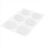 6 stuks/set snaredrum demper percussie-accessoires (transparant) 3