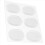6 stuks/set snaredrum demper percussie-accessoires (transparant) 2