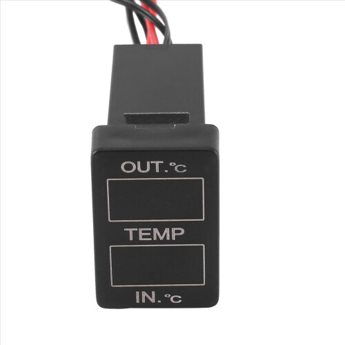 Bilens interiör- och exteriörtemperaturdisplay Dubbel temperatursensor 2