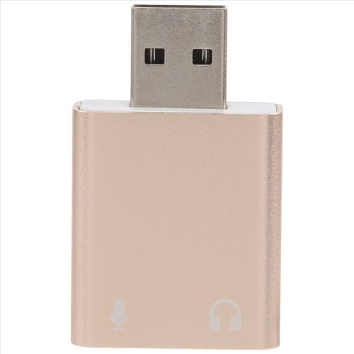 Κάρτα ήχου USB 7.1 Εξωτερικός προσαρμογέας ακουστικών USB σε υποδοχή 3.5mm 2