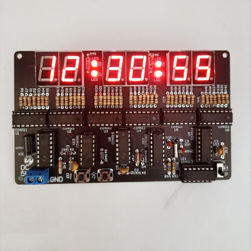 DC4.5V-5.5V 6-bitars digital kretsklocksats Elektronisk klockinlärning 1