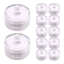 12 Stück Unterwasser-LED-Lichter, Kerzen-Teelichter, batteriebetrieben