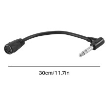 KABEL MIDI, 5-pinowy wtyk DIN żeński i 6,35 mm (1/4 cala) męski