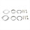 Exhaust Flange Install Kit Flanges Gaskets Nuts Washers for 4