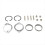 Exhaust Flange Install Kit Flanges Gaskets Nuts Washers for 1