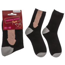 Mens Novelty Cock Joke Socks Black Size 8-11 Funny Gifts for Men