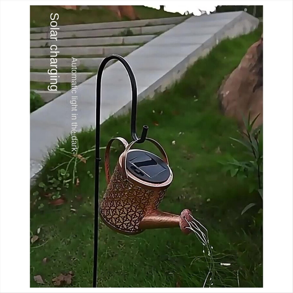 Merkloos Solar Watering Pot S Vintage Metal Kettle String Large Light