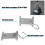 16 PCS RV Awning Light Clips Awning Hooks, Double Sided Gray 4
