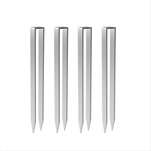 Âncoras de solo Rose Archs, conjunto de 4 para fixações Rose Archs, prata