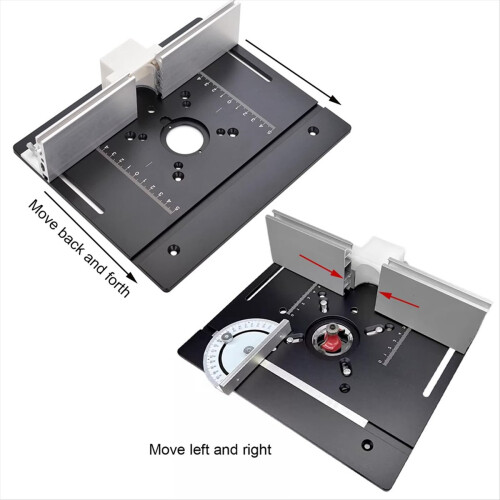 1Set Milling Table Insert Plate, Milling Table for Router with Holder 1