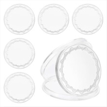 6 stuks blanco munten om te graveren, 40 mm muntblanco's zilver