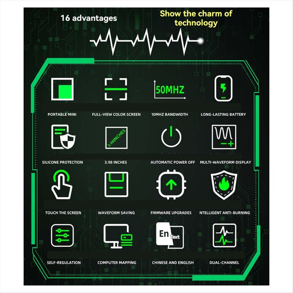 Touch Screen Digital Oscilloscope & Signal Generator 4851642744762