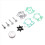 Water Pump Impeller Repair Kit for Outboard Motor 2 Stroke 2